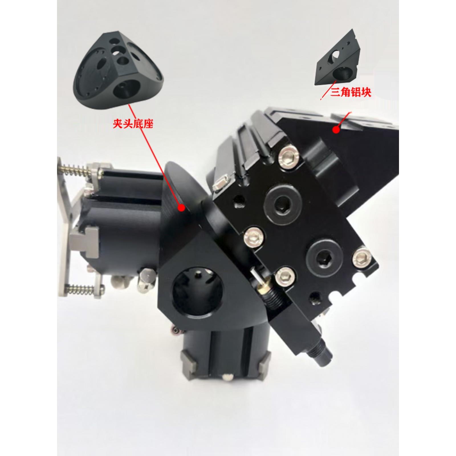 气立可型气动卡盘夹三爪手指气缸HDQ2/3/4-/25/32/50/63/80/100-P