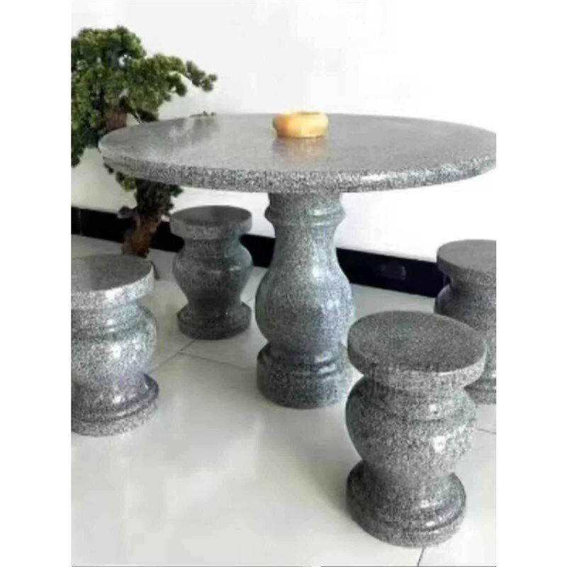 石桌石凳天然花岗岩桌椅别墅庭院花园家用户外公园大理石桌子