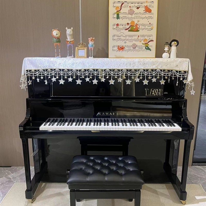 精选钢琴套钢琴防尘罩高级感钢琴罩轻奢盖布现代简约卡瓦依钢琴罩