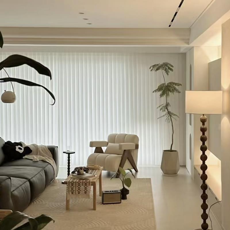 智能电动梦幻帘竖百叶窗帘手动垂直帘纱帘客厅阳台办公室遮光遮阳