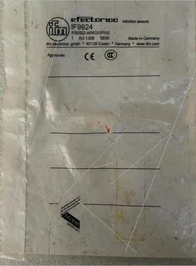 议价易福门 IFM IF9924