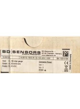 议价BD SENSORS压力传器18.601G-1600-R-1-8-100-200-1-000 18.60