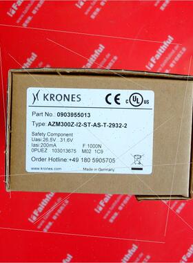 议价Krones 0903955013 克朗斯安全开关 AZM300Z-I2-ST-AS-T-2932