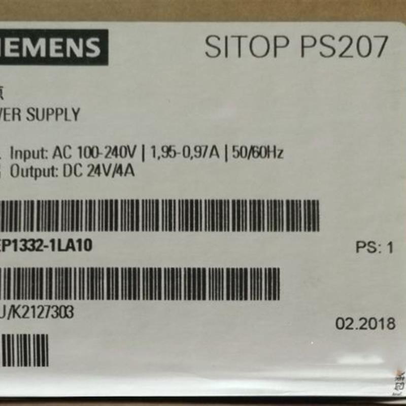 议价6EP1332-1LA00 西门子SITOP电源PS207 24V/2.5A
