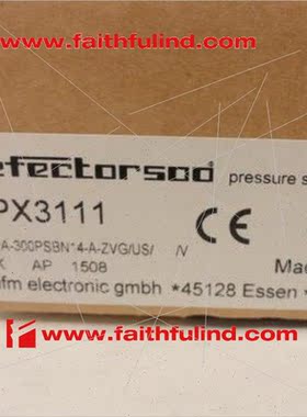 议价IFM PX3111 易福门压力传器 PA-300PSBN14-A-ZVG/US/ /V