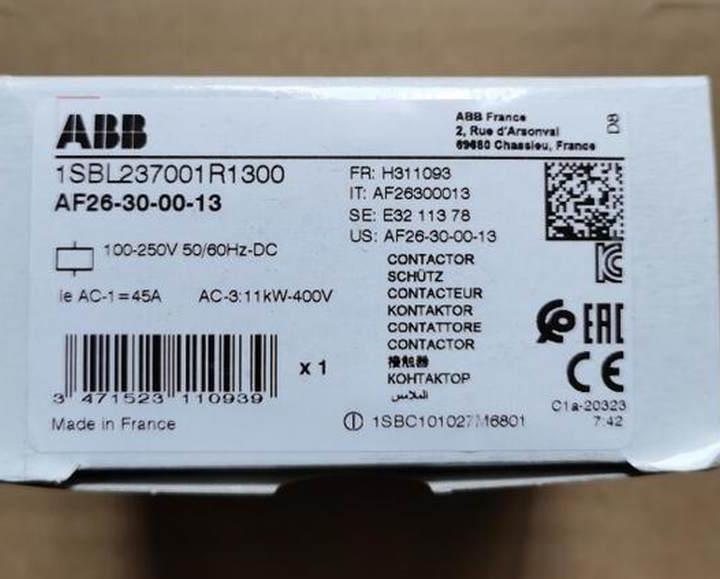 议价ABB接触器D AF26-30-00-1AF26-30-3 1-0250VAC0/C