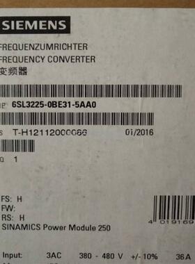 议价SINAMICSG120PM250西门子G120功率模块6SL3225-0BE31-5AA015K