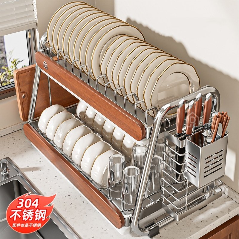 304不锈钢碗碟收纳架厨房置物架台面多功能碗盘碗筷沥水多层碗架,厨房/烹饪用具,碗架,淘宝优惠券,粉丝福利购,淘宝优惠卷