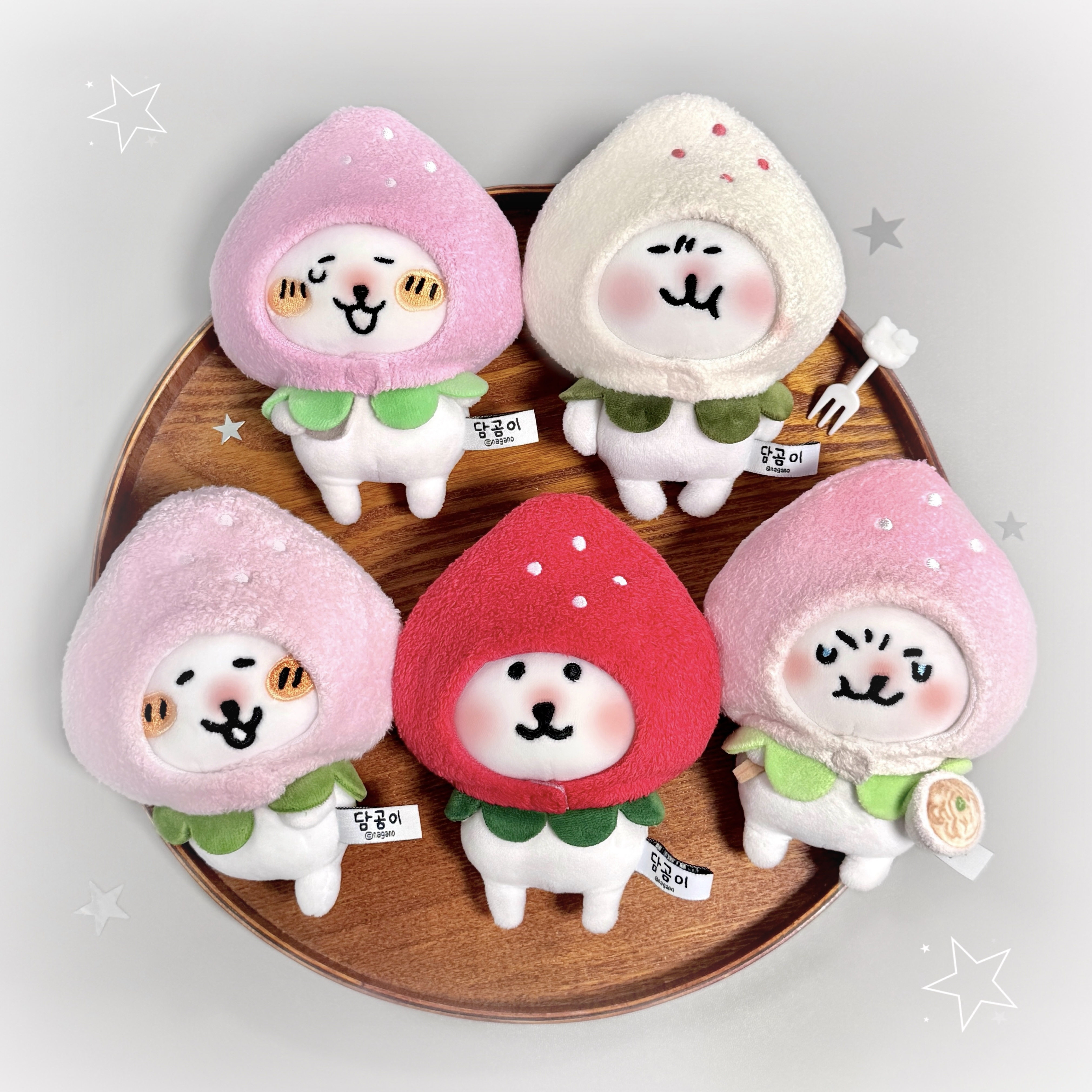宇宙商店 10cm草莓头套 棉花娃娃自嘲熊平淡兔努努玩偶无属性头套