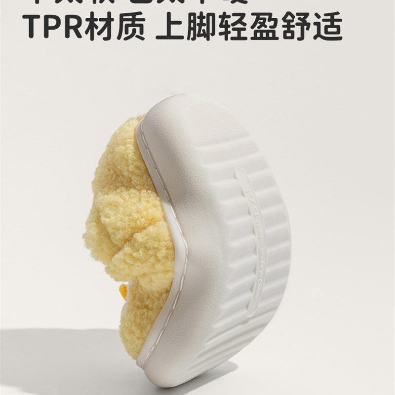 精选2-10岁儿童包跟棉拖鞋男童新款秋冬外穿厚底加绒保暖防滑棉鞋