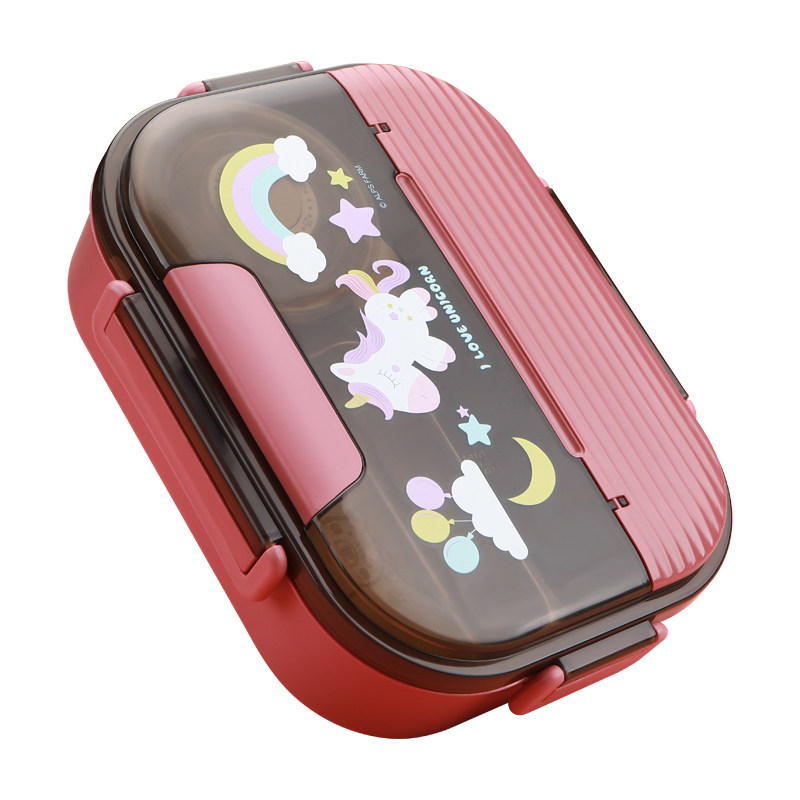 精选小学生饭盒316不锈钢 上学专用儿童分格餐盒保温便当 食品级