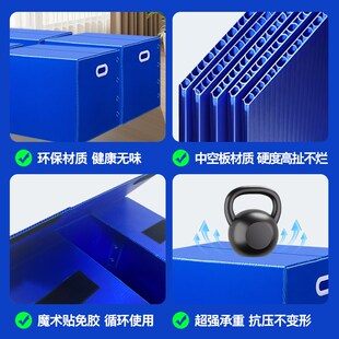 精选中空板纸箱塑料搬家箱防静电物流快递周转箱防水可折叠加厚收