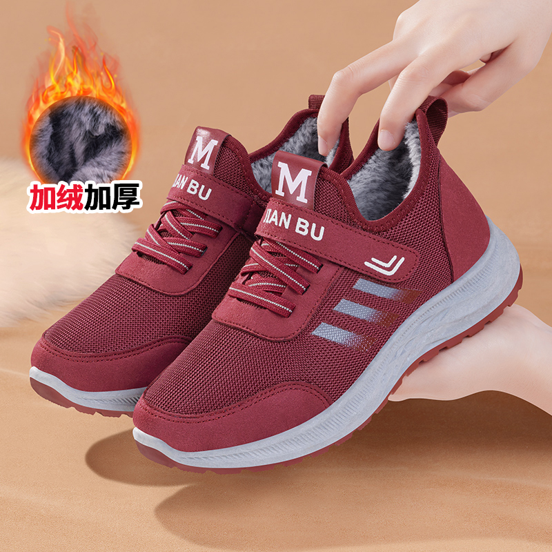 老北京布鞋女冬季新款加绒保暖
