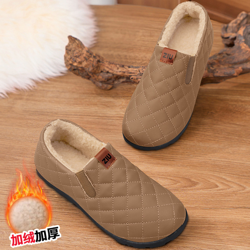 老北京布鞋女冬季2025新款保暖奶奶妈妈加绒一脚蹬防滑老年人棉鞋,女鞋,棉鞋,淘宝优惠券,粉丝福利购,淘宝优惠卷