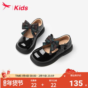 红蜻蜓女童鞋子儿童公主小皮鞋2026新款玛丽珍女孩软底单鞋配裙子