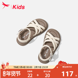 红蜻蜓女童鞋子儿童凉鞋夏季夏款小女孩公主2025新款罗马软底大童