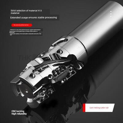 玉米铣刀杆开粗刀干BAP400R一体式波刃铣刀杆BT40/BT50/300R螺旋