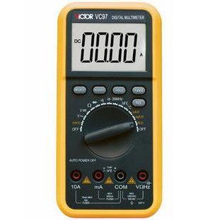 胜利VC97 数字万用表自动量程电池电容表高清背光可测温度频率