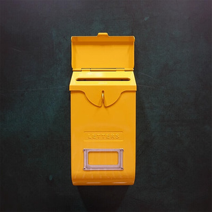 金属复古信箱家用可以上锁创意邮箱便签挂墙铁质意见箱