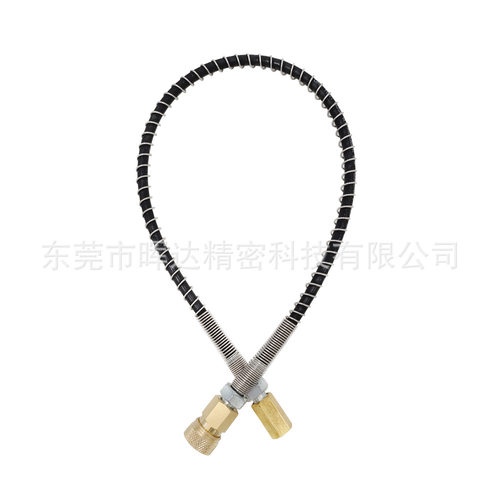 不锈钢弹簧保护1/8BSPP母头8mm快速连接接头手动泵高压软管