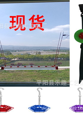Hummingbird Feeder 悬挂式长管透明鸟类喂食器 花朵蜂鸟喂鸟器