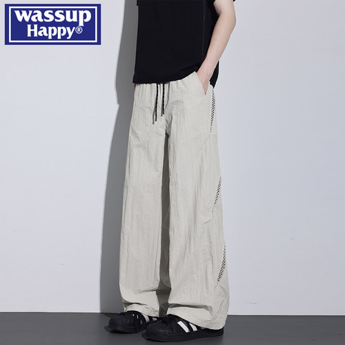 WASSUPHAPPY休闲裤子男宽松百搭