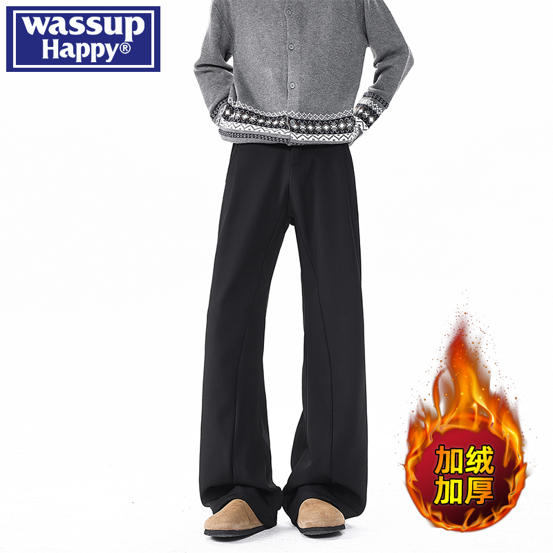 WASSUPHAPPY微喇休闲西装裤子男