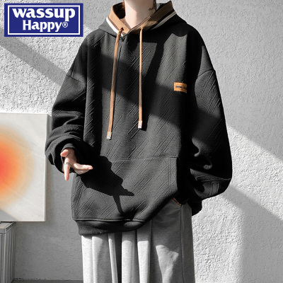 WASSUPHAPPY秋冬季连帽卫衣男