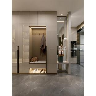 好莱客新款家门口鞋柜可坐式一体玄关柜隔断收纳入户柜定制2订金