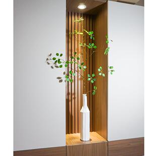 北欧轻奢细高长版手感陶瓷花瓶干 干燥花水培玄关柜家居花器格子