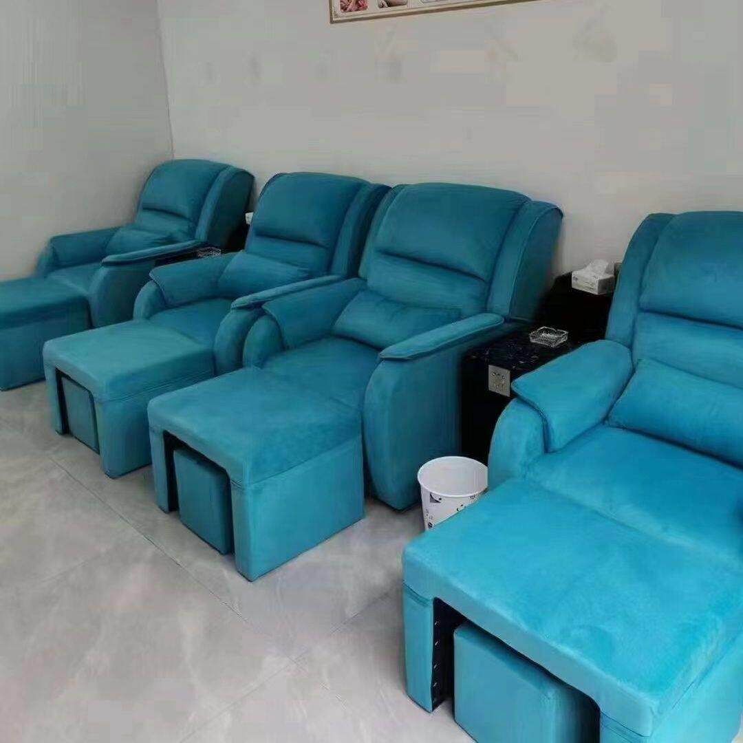 足疗沙发电动足浴按摩床浴场洗脚美甲采耳沙发床桑拿沐足沙发躺椅