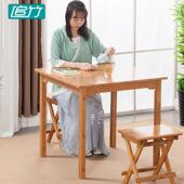 小方桌普通吃饭简约家用阳台打牌正方形中式 实木桌子榻榻米小茶几