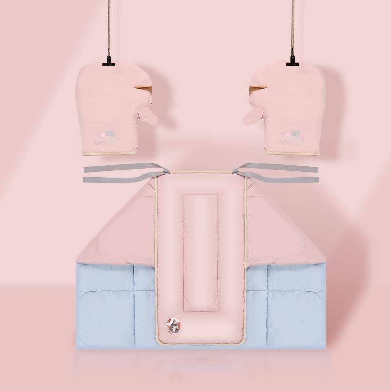 小型电动车挡风被冬季分体双面防水电瓶电车自行车防风罩春秋中厚