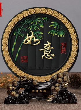 活性炭雕工艺品平安如意家居客厅房间室内装饰品小摆件送乔迁搬家