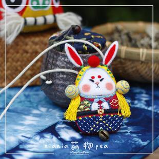 羊毛毡戳戳乐刺绣香囊 北京兔儿爷 端午节驱蚊香包手工DIY材料包