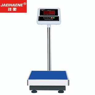技衡红字电子秤台秤100kg精准称重工业高精度精准计重商用磅称