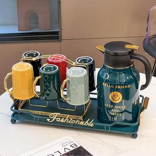 轻奢家用客厅待客喝水水具茶杯茶具整套 启派高档杯子水壶水杯套装