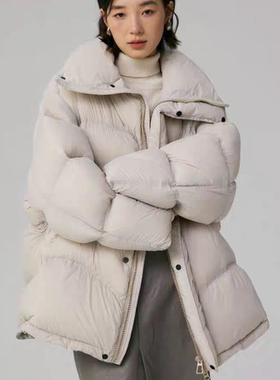 一念2025冬季新款泡芙中长款保暖羽绒服外套7375