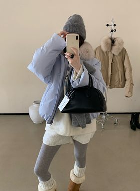 一念家韩国订单东大门韩版气质百搭毛领保暖羽绒服外套E10014