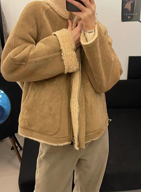 一念高级感时尚百搭气质休闲羊毛外套（含100羊毛）25322