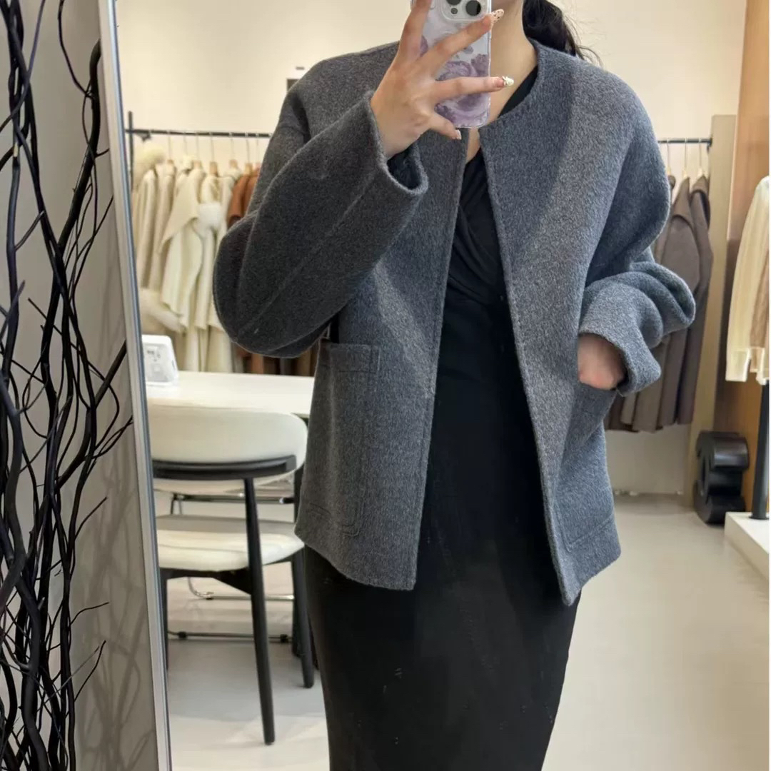 一念版大衣女小个子高级感羊毛外套（含10羊绒）(含90澳毛)600