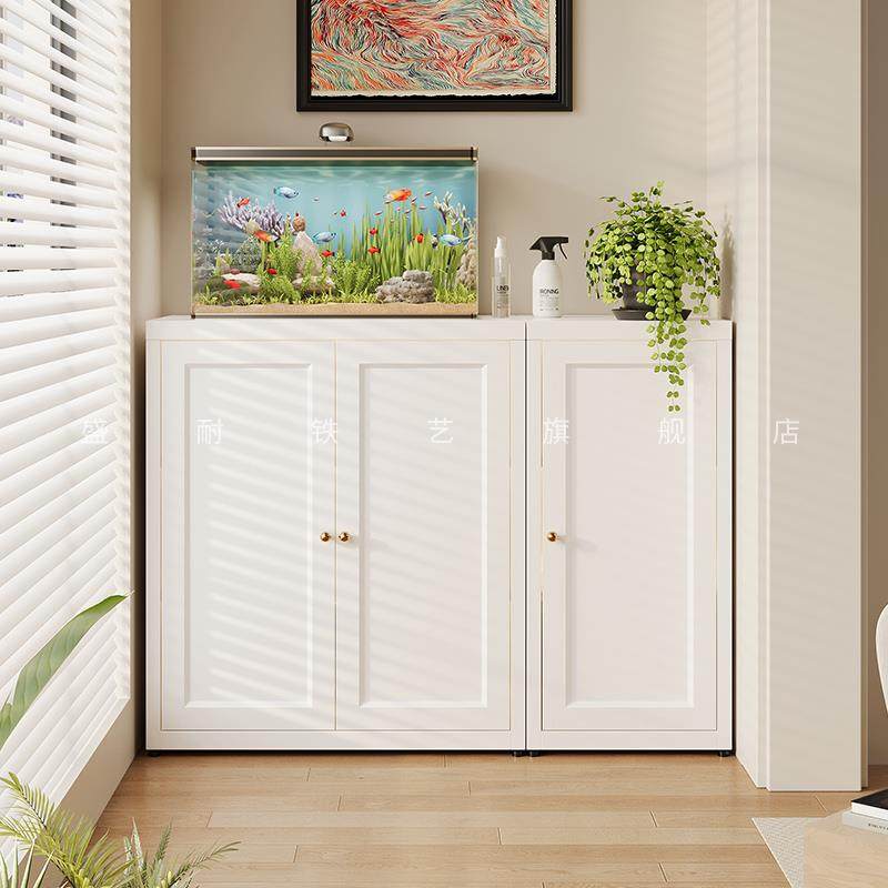 洗衣柜阳台矮柜储物柜家用组合现代简约铁艺防晒阳台置物柜收纳柜