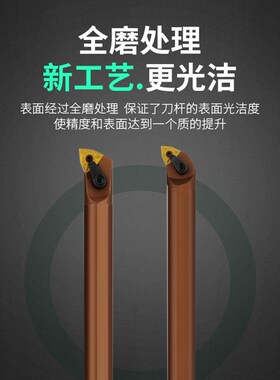 数控车床弹簧钢抗震内孔刀杆D16Q/D20R/D25S-MWLNR08内圆车刀镗刀