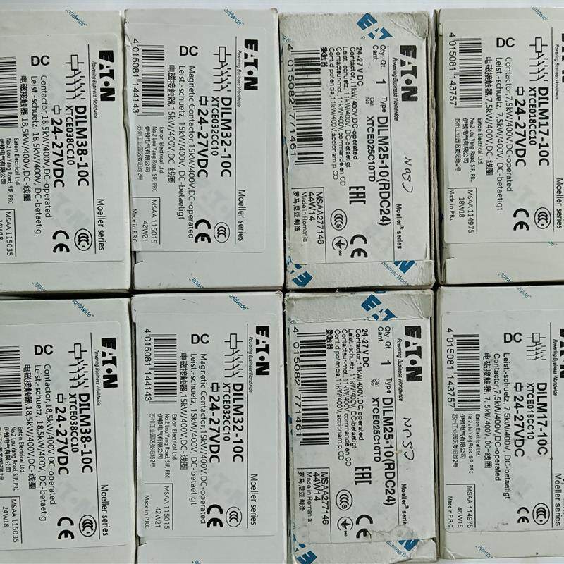 EATON/伊顿DILM17,25,32,38-10C(24-27VDC)直流线圈小型接触器