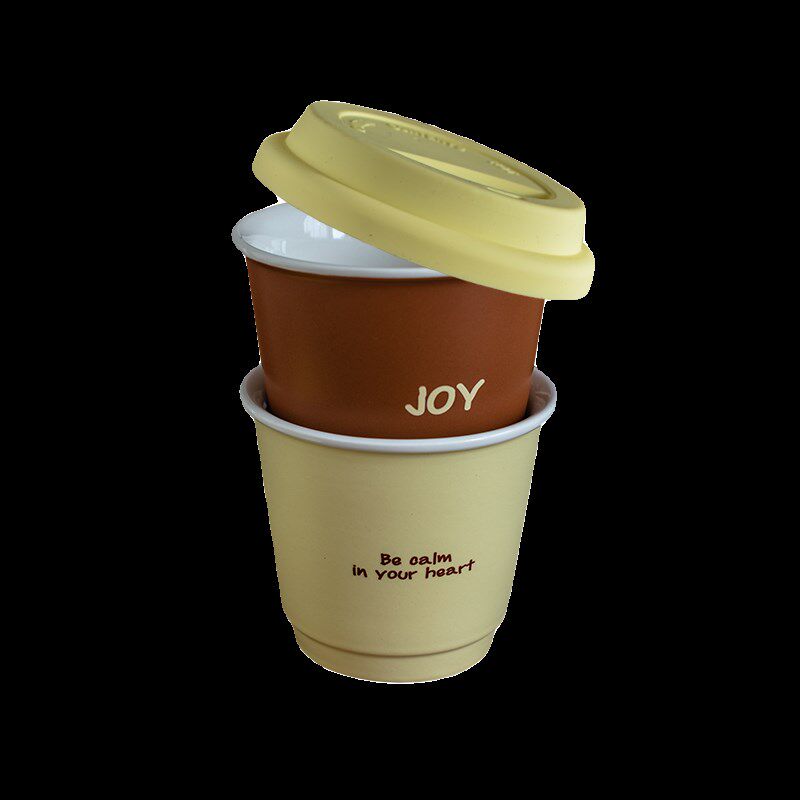 NN简约陶瓷杯带盖小随手杯水杯咖啡杯牛奶杯家用办公早餐杯女生