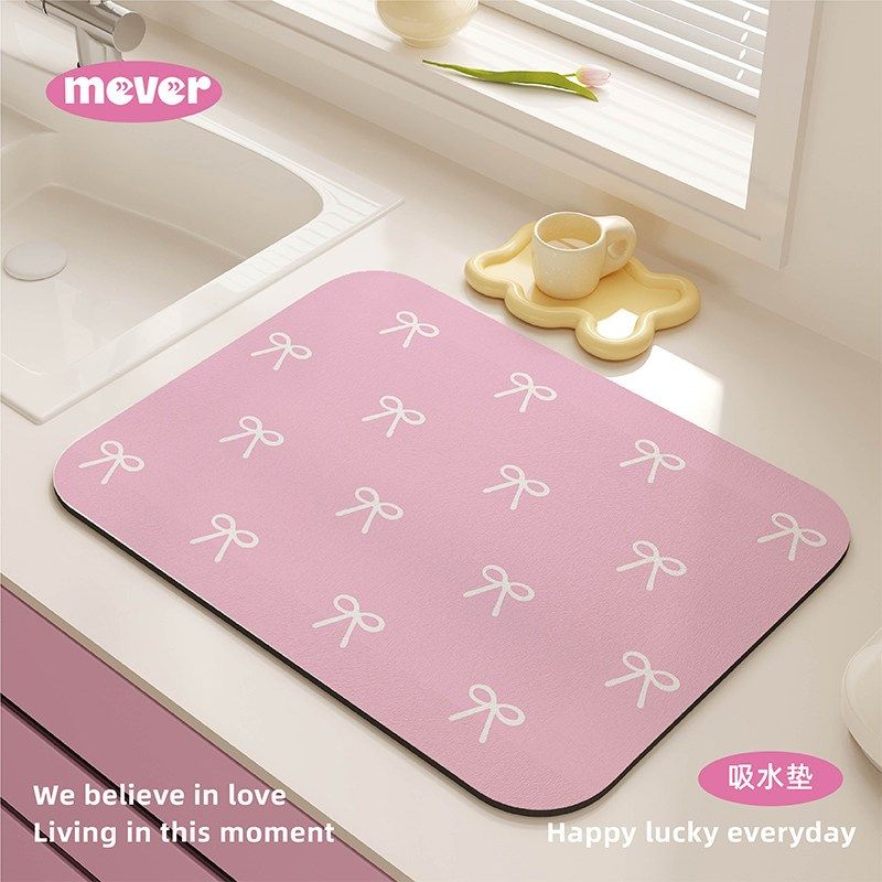 精选韩系少女心ins风厨房沥水垫台面桌面吸水垫咖啡机垫子硅藻泥,居家布艺,餐垫,淘宝优惠券,粉丝福利购,淘宝优惠卷