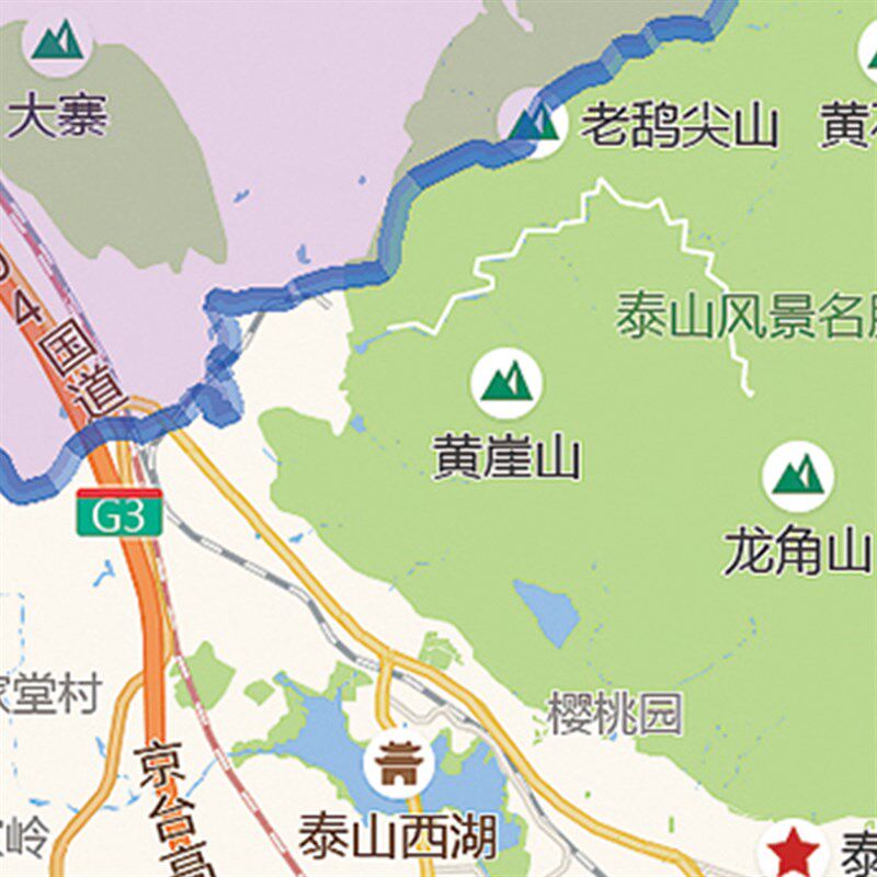 2021新款济南市区划图地图办公室挂图超大高清防水墙贴装饰画定制