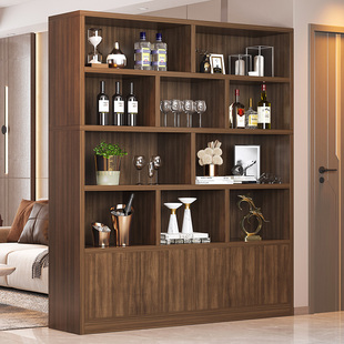 实木酒柜展示柜客厅靠墙柜子储物柜2026新款家用书柜货柜储物柜