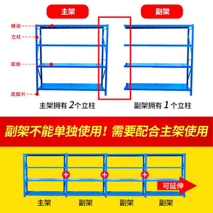 重型多层Z置物架落地货架库房展示架仓储家用置物货架铁架子仓库