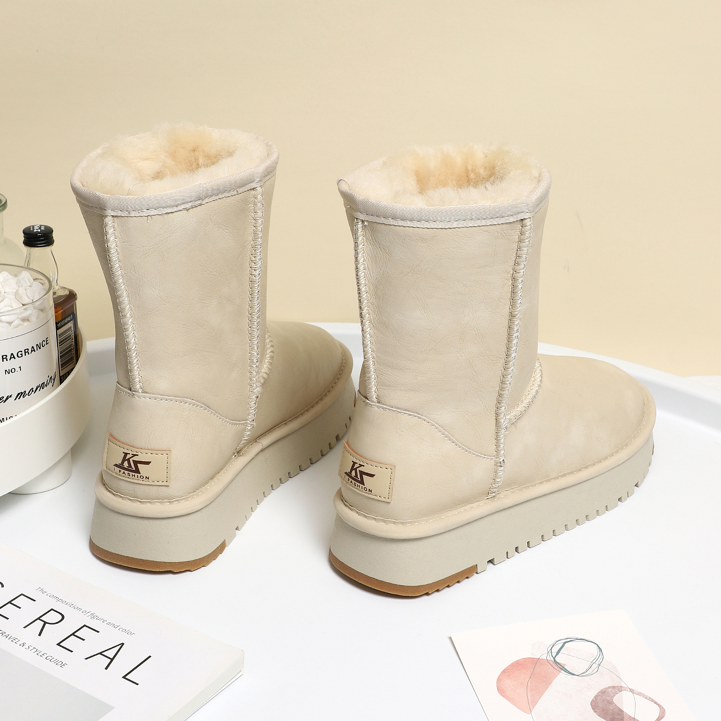 加厚全羊毛保暖雪地靴女2025新款